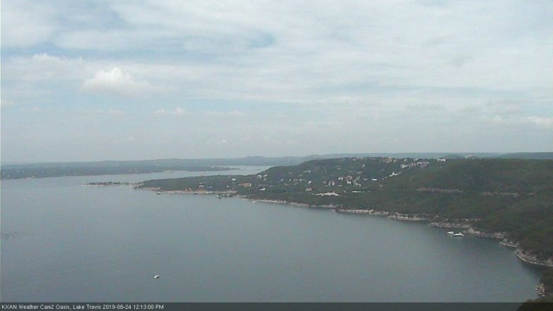 Lake Travis webcam, August 24, 2019 11:15 AM CT