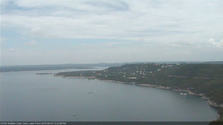 Lake Travis webcam, August 24, 2019 11:25 AM CT