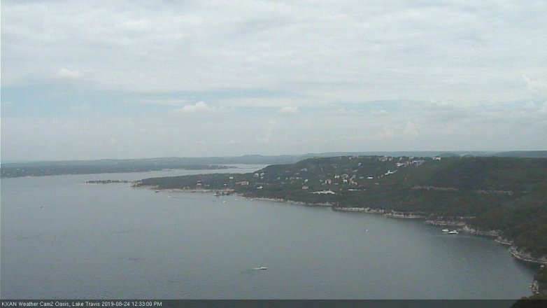 Lake Travis webcam, August 24, 2019 11:35 AM CT