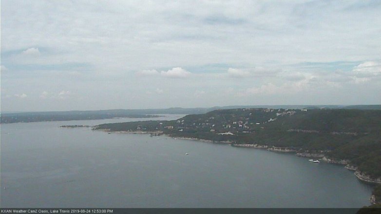 Lake Travis webcam, August 24, 2019 11:55 AM CT