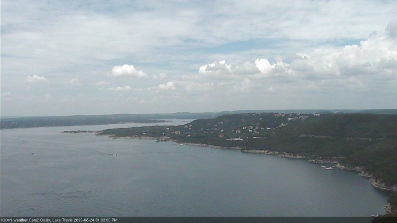 Lake Travis webcam, August 24, 2019 12:35 PM CT