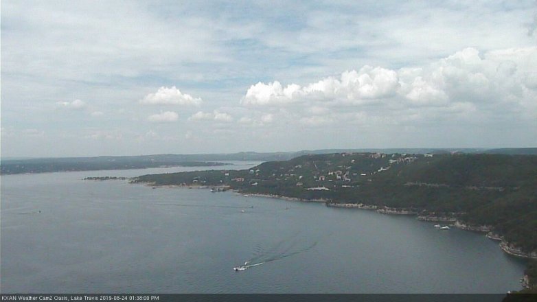 Lake Travis webcam, August 24, 2019 12:40 PM CT