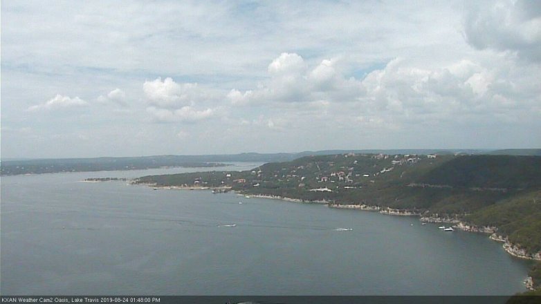 Lake Travis webcam, August 24, 2019 12:50 PM CT
