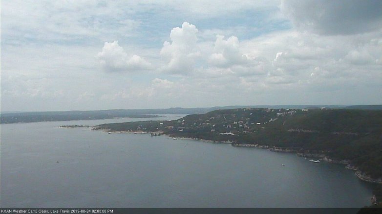 Lake Travis webcam, August 24, 2019 1:05 PM CT