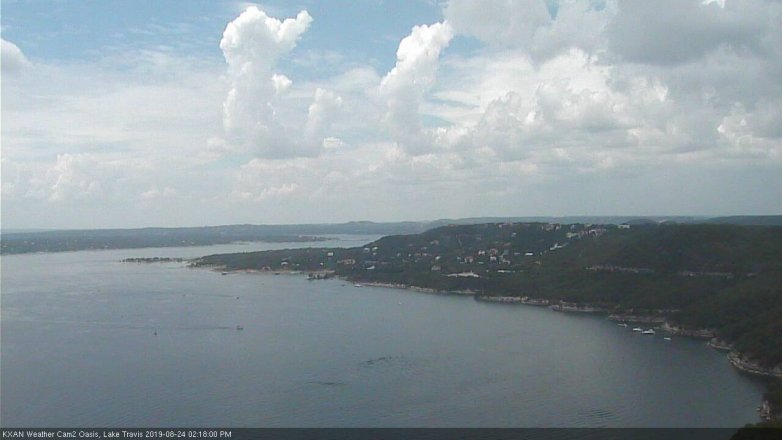 Lake Travis webcam, August 24, 2019 1:20 PM CT