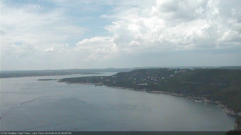Lake Travis webcam, August 24, 2019 1:40 PM CT