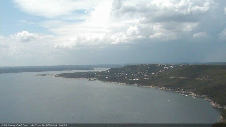 Lake Travis webcam, August 24, 2019 2:15 PM CT