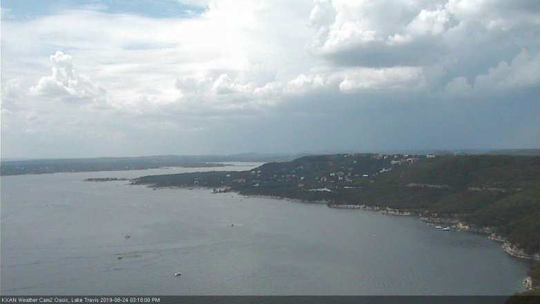 Lake Travis webcam, August 24, 2019 2:20 PM CT