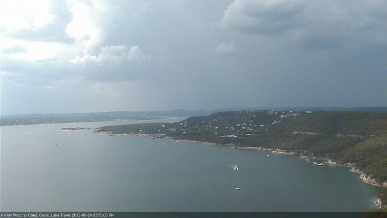 Lake Travis webcam, August 24, 2019 2:55 PM CT