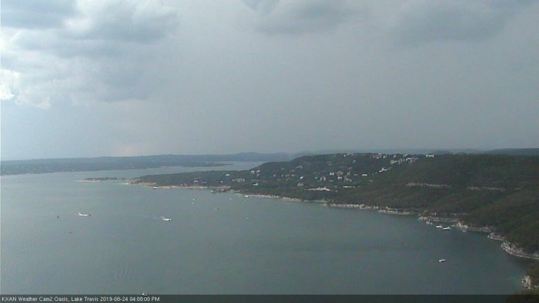 Lake Travis webcam, August 24, 2019 3:10 PM CT