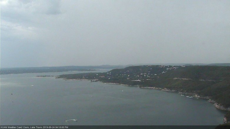 Lake Travis webcam, August 24, 2019 3:20 PM CT