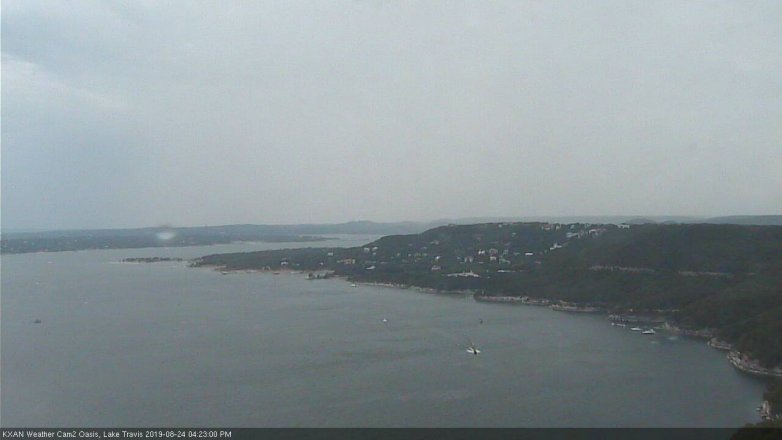 Lake Travis webcam, August 24, 2019 3:25 PM CT