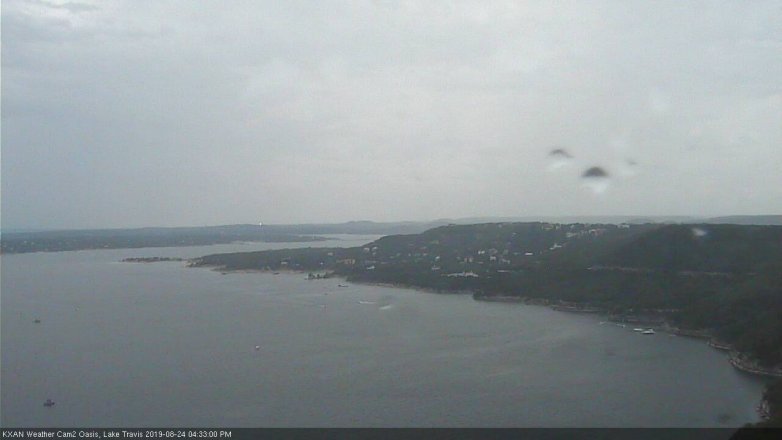 Lake Travis webcam, August 24, 2019 3:35 PM CT