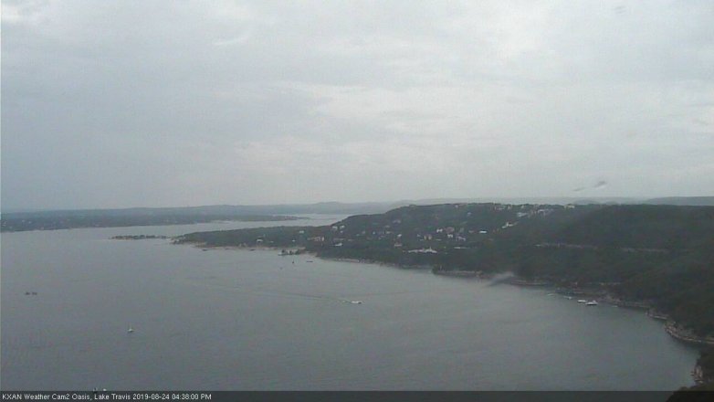 Lake Travis webcam, August 24, 2019 3:40 PM CT