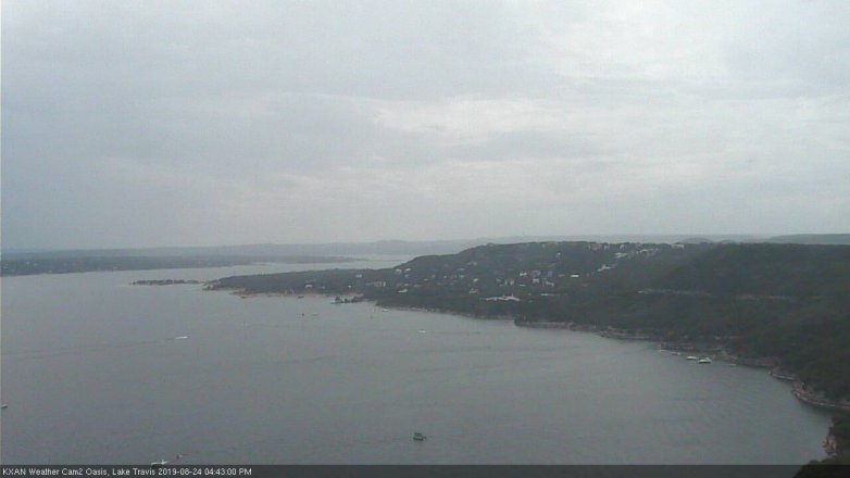 Lake Travis webcam, August 24, 2019 3:45 PM CT