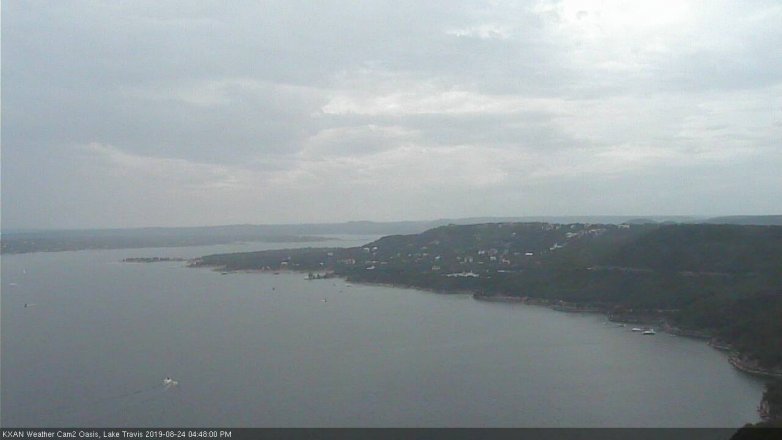 Lake Travis webcam, August 24, 2019 3:50 PM CT