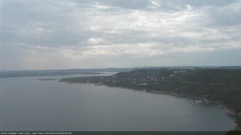 Lake Travis webcam, August 24, 2019 4:00 PM CT