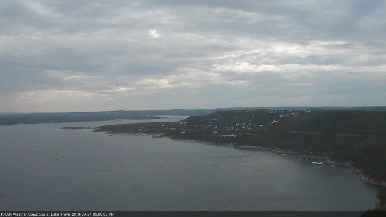 Lake Travis webcam, August 24, 2019 4:10 PM CT