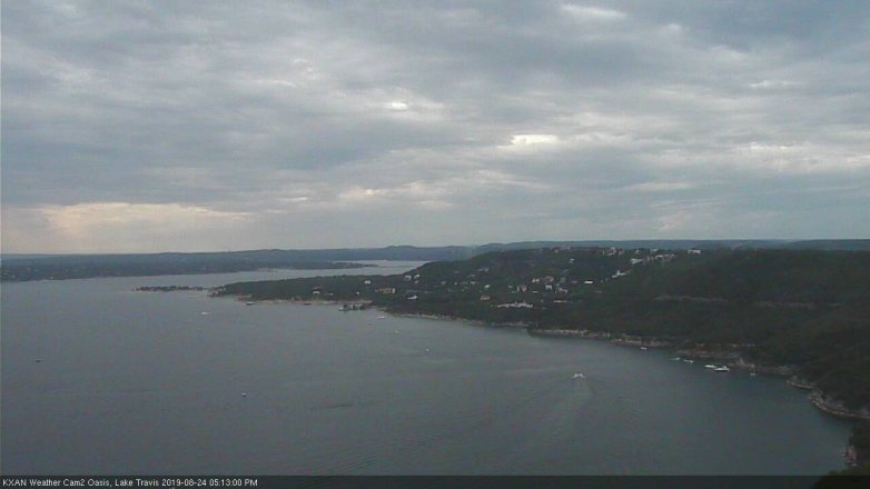 Lake Travis webcam, August 24, 2019 4:15 PM CT