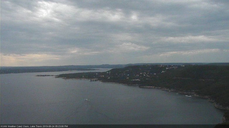 Lake Travis webcam, August 24, 2019 4:25 PM CT