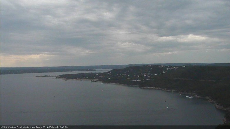 Lake Travis webcam, August 24, 2019 4:30 PM CT