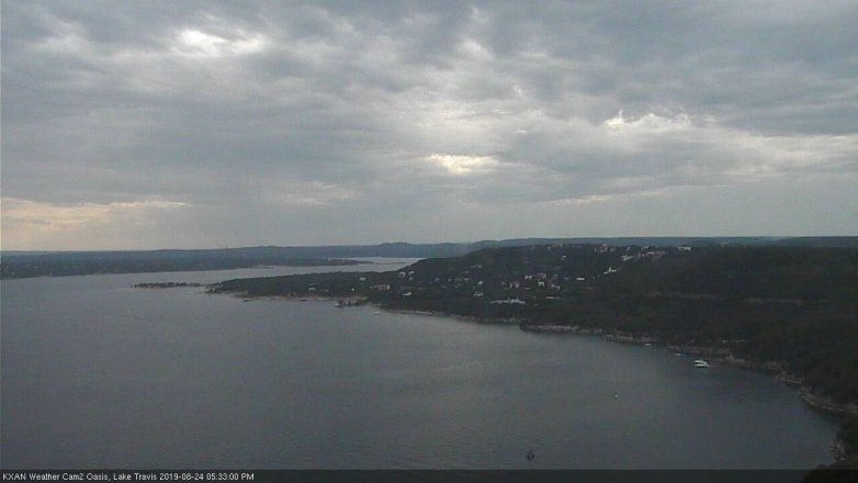 Lake Travis webcam, August 24, 2019 4:35 PM CT