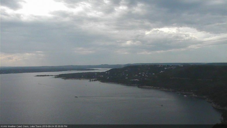 Lake Travis webcam, August 24, 2019 4:40 PM CT