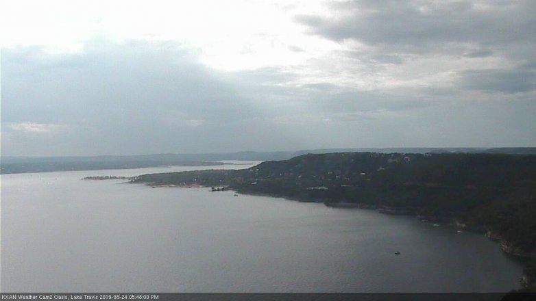 Lake Travis webcam, August 24, 2019 4:50 PM CT