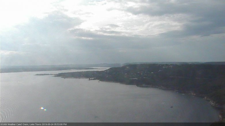 Lake Travis webcam, August 24, 2019 4:55 PM CT