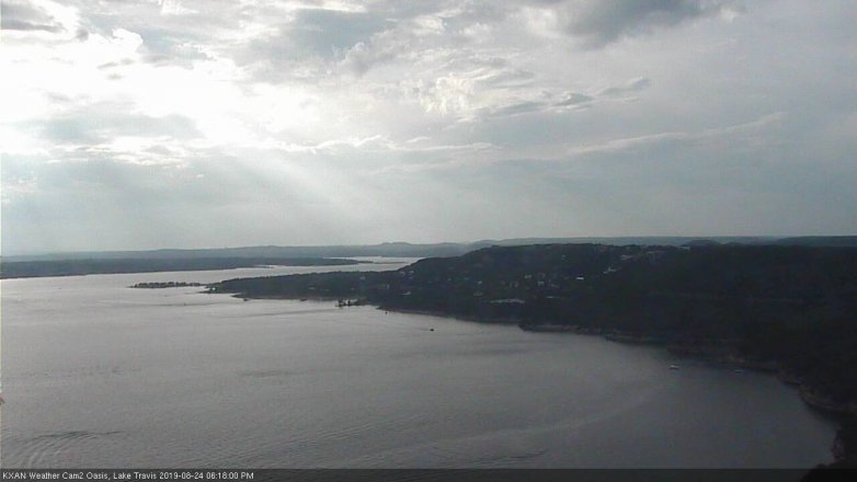 Lake Travis webcam, August 24, 2019 5:20 PM CT