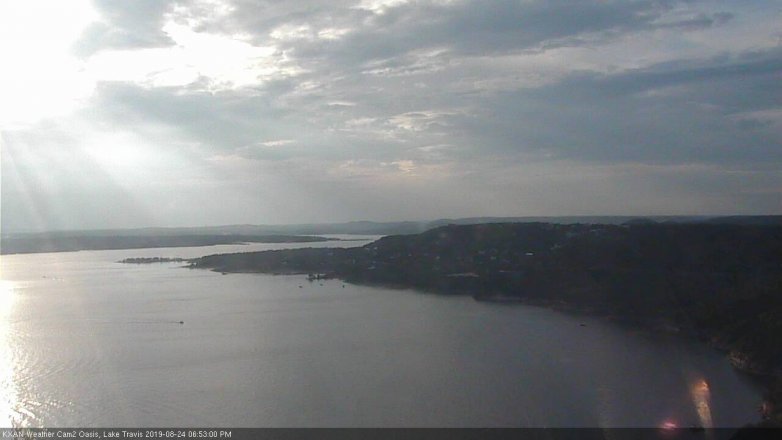 Lake Travis webcam, August 24, 2019 5:55 PM CT