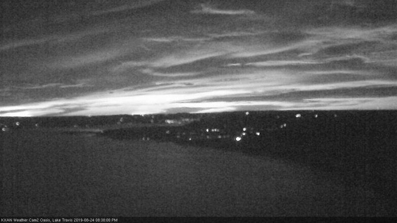 Lake Travis webcam, August 24, 2019 7:40 PM CT