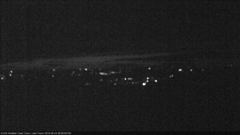 Lake Travis webcam, August 24, 2019 8:00 PM CT