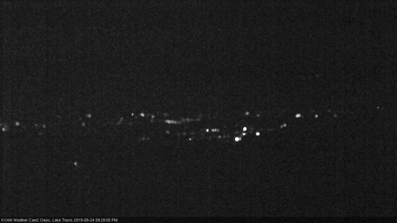 Lake Travis webcam, August 24, 2019 8:30 PM CT