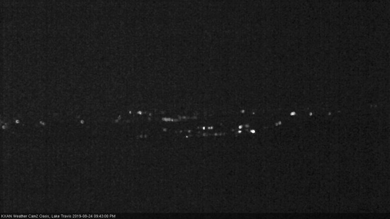Lake Travis webcam, August 24, 2019 8:45 PM CT