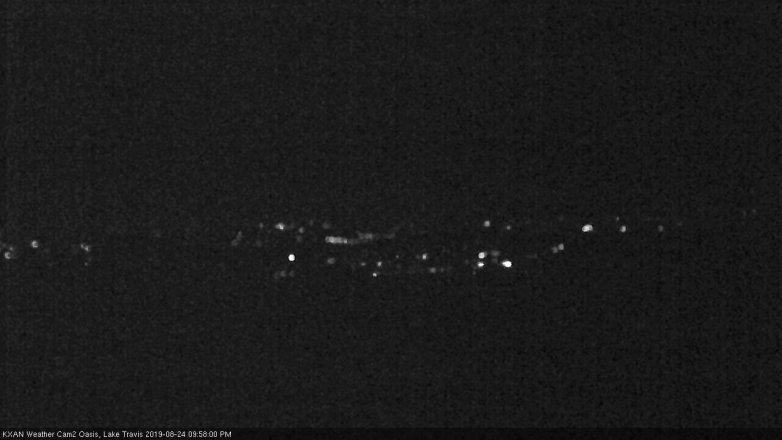 Lake Travis webcam, August 24, 2019 9:00 PM CT