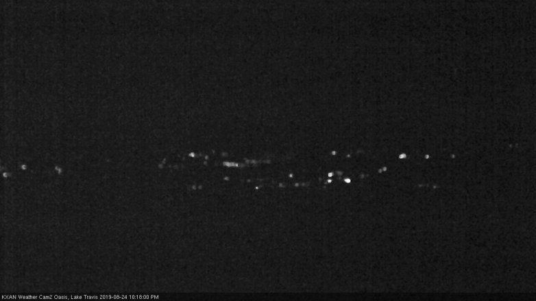 Lake Travis webcam, August 24, 2019 9:20 PM CT