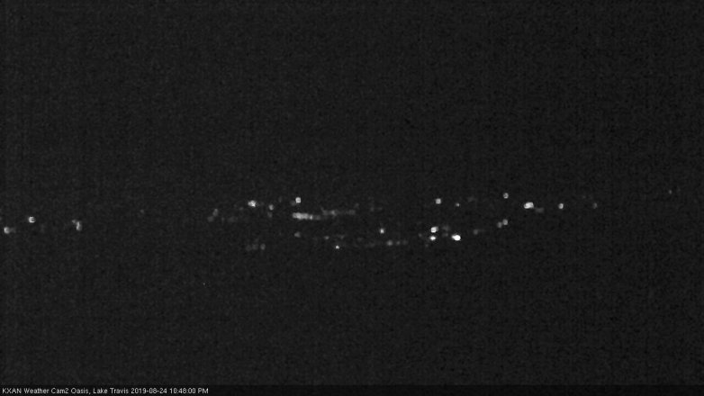 Lake Travis webcam, August 24, 2019 9:50 PM CT