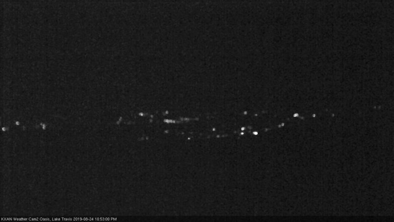 Lake Travis webcam, August 24, 2019 9:55 PM CT