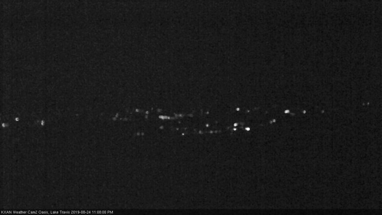 Lake Travis webcam, August 24, 2019 10:10 PM CT