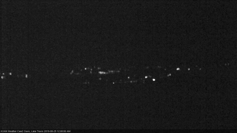 Lake Travis webcam, August 24, 2019 11:10 PM CT