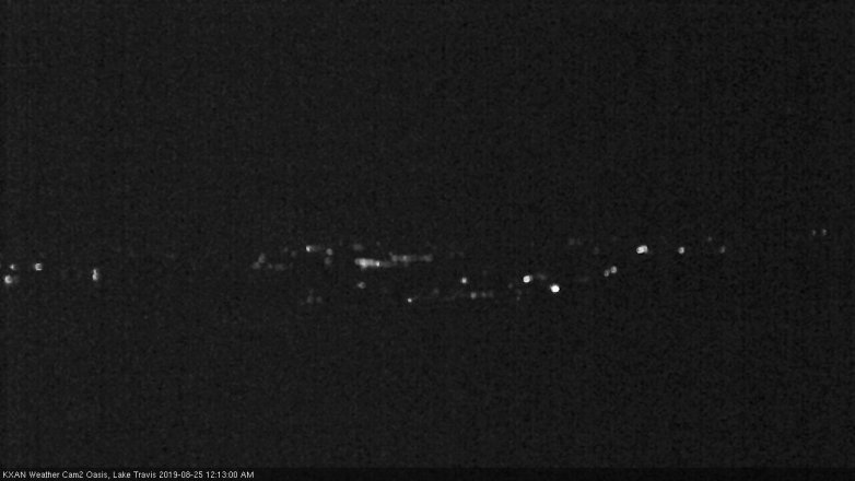 Lake Travis webcam, August 24, 2019 11:15 PM CT