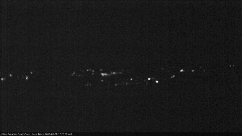 Lake Travis webcam, August 24, 2019 11:25 PM CT