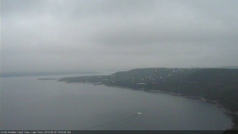 Lake Travis webcam, August 25, 2019 9:05 AM CT
