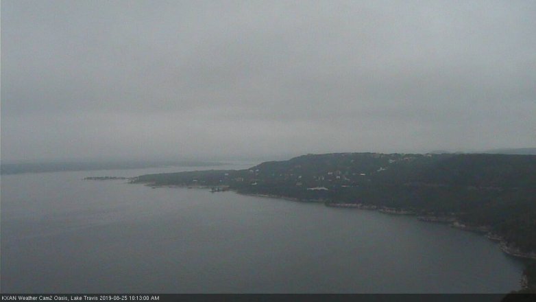 Lake Travis webcam, August 25, 2019 9:15 AM CT