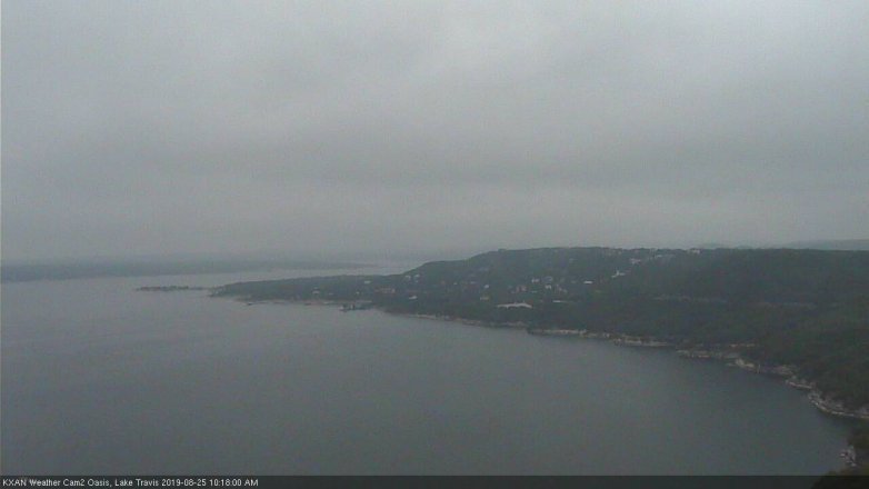 Lake Travis webcam, August 25, 2019 9:20 AM CT