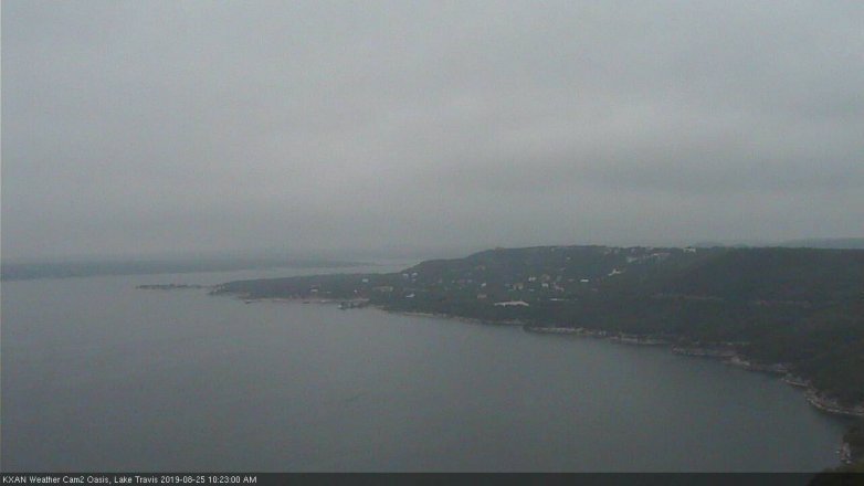 Lake Travis webcam, August 25, 2019 9:25 AM CT