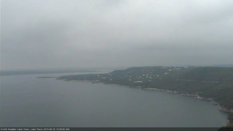 Lake Travis webcam, August 25, 2019 9:40 AM CT