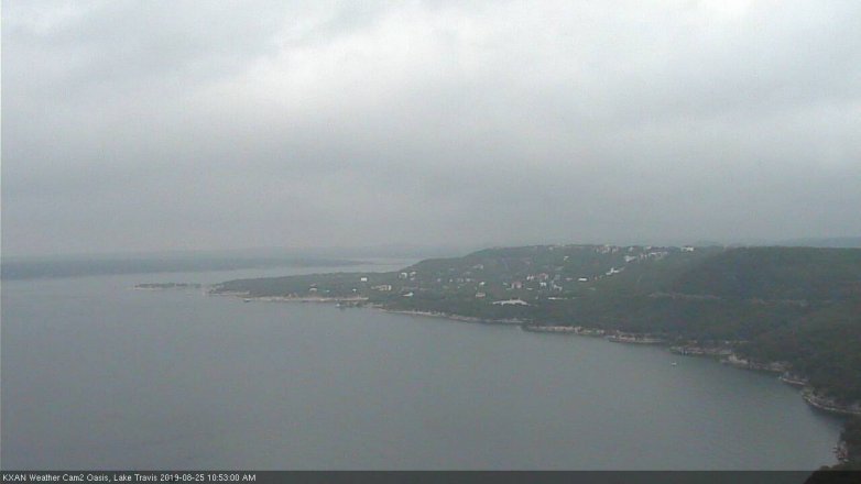 Lake Travis webcam, August 25, 2019 9:55 AM CT