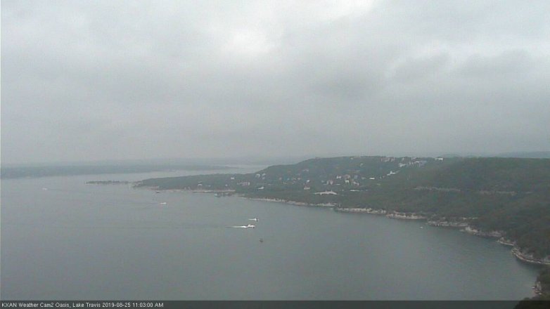 Lake Travis webcam, August 25, 2019 10:05 AM CT